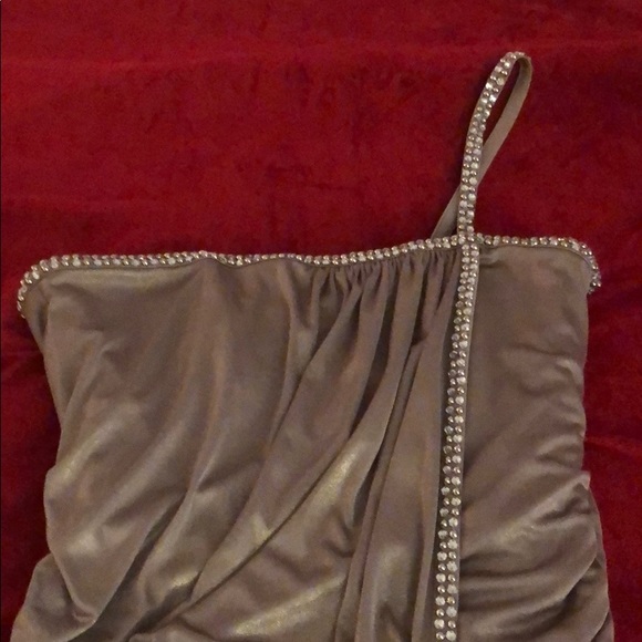 Laundry Skinny Strap Foil Wrap Dress - Picture 4 of 8